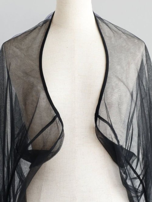 バルーンシルエットシアーボレロ 