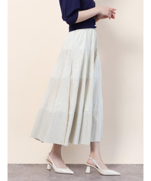 プリーツティアードスカート 