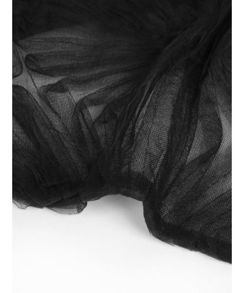 バルーンスリーブシアーカーディガン 