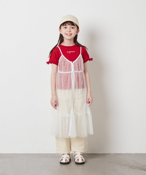 a.v.v(KID'S)(アー・ヴェ・ヴェキッズ)/[140－150]【２点セット】チュールキャミワンピ×Tシャツ/img29