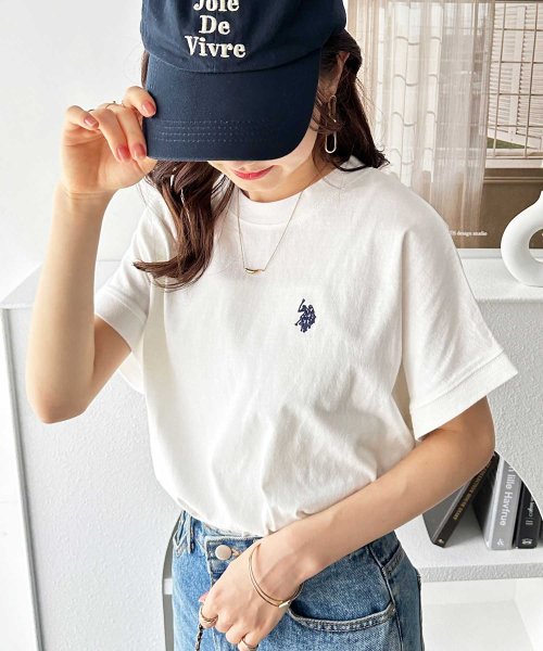 GeeRA(ジーラ)/【U.S. POLO ASSN.】綿100％フレンチスリーブTシャツ/img77