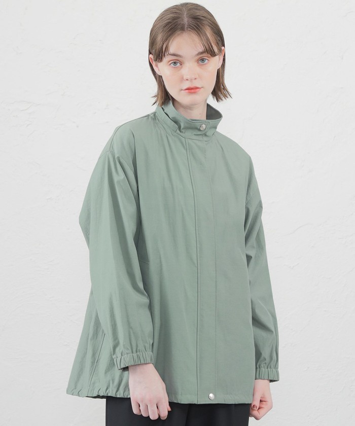 WEB&一部店舗限定】コットンナイロンフーデッドブルゾン