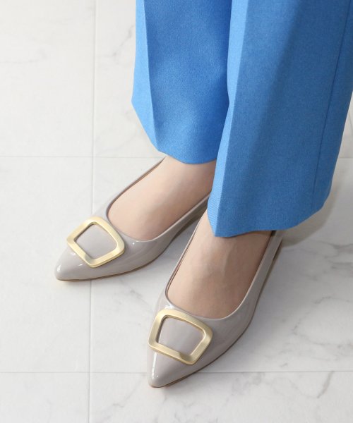 ポインテッドトゥバックルパンプス【低反発スポンジ入り】 人気・おすすめ｜使いやすい・旅行におすすめ 品質保証 全国発送 日本国内発送・最短翌日お届け