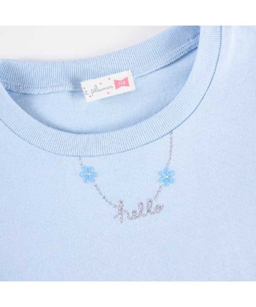 KP(ケーピー)/KP(ケーピー)ネックレス風刺繍の半袖Tシャツ(130)/img02