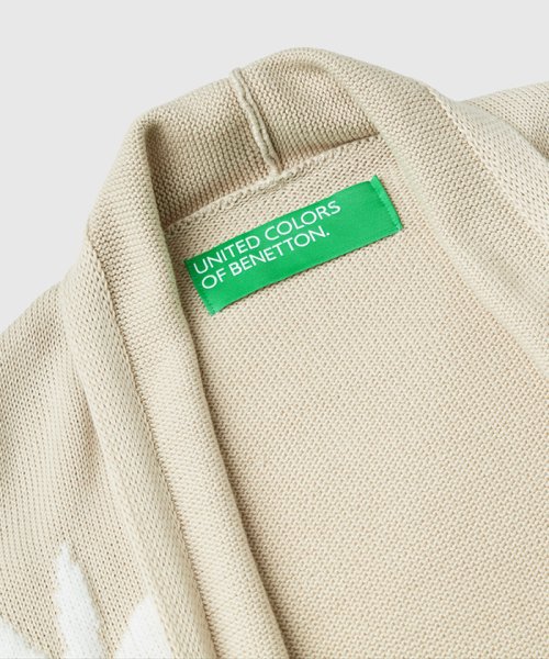 BENETTON (women)(ベネトン（レディース）)/ビック花柄ポイントロングニットカーディガン/img05