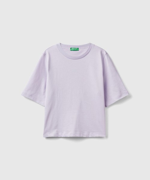 BENETTON (women)(ベネトン（レディース）)/クルーネック5分袖Tシャツ・カットソー/img02