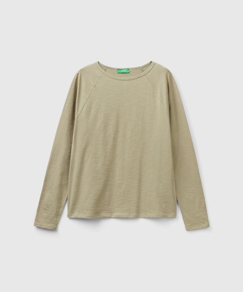 BENETTON (women)(ベネトン（レディース）)/クルーネックラグランスリーブ長袖Tシャツ・カットソー/img33