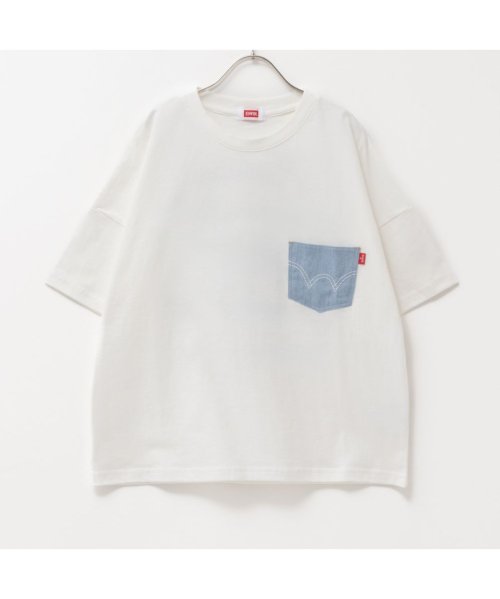 MAC HOUSE(kid's)(マックハウス（キッズ）)/EDWIN エドウィン 布帛ポケット付きTシャツ 887646/img03