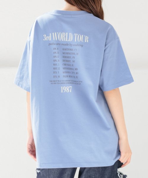 Honeys(ハニーズ)/ツアー風ロゴゆるＴ トップス Tシャツ カットソー ロゴT オーバーサイズ 綿 /img27