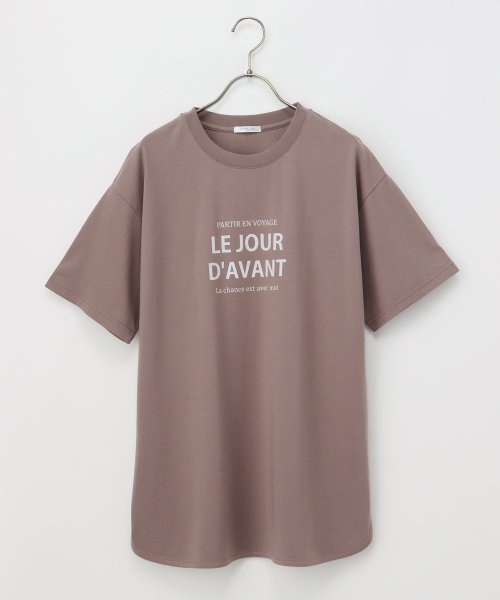 Honeys(ハニーズ)/ロゴチュニックＴシャツ トップス Tシャツ カットソー レディース 白 黒 半袖 ロゴ /img19