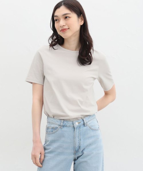 Honeys(ハニーズ)/半袖オーガニッククルーＴ トップス Tシャツ 半袖 綿100％ UVカット インナー 無地 /img20