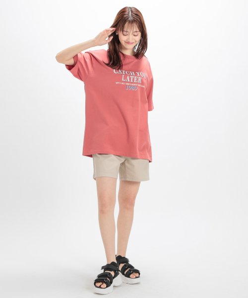 Honeys(ハニーズ)/ロゴプリントゆるＴシャツ トップス Tシャツ カットソー ユニセックス レディース /img10