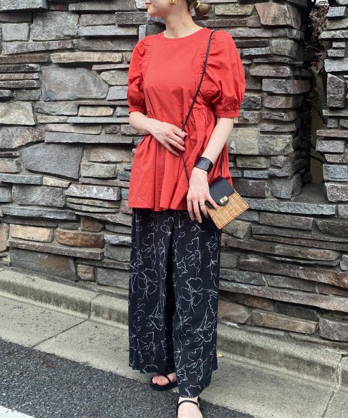 【BAGMATI】レザーコンビミニショルダーバッグ 