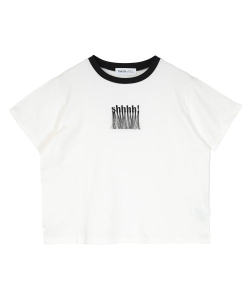 miette(ミエット)/フリンジロゴ刺繍Tシャツ/img19