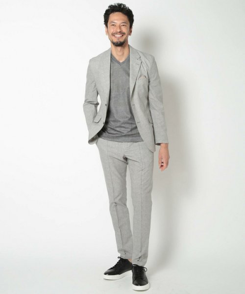 Men's Bigi(メンズビギ)/【ACTIVE TAILOR】COOL DOTSメランジプリントスラックス/img01