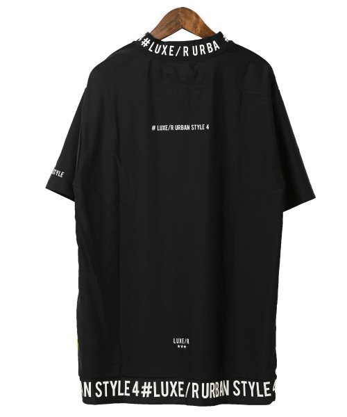 LUXSTYLE(ラグスタイル)/LUXE/R(ラグジュ)ロゴプリントハイネック半袖Tシャツ/Tシャツ メンズ 半袖 ハイネック モックネック ゴルフウェア ロゴ プリント/img13