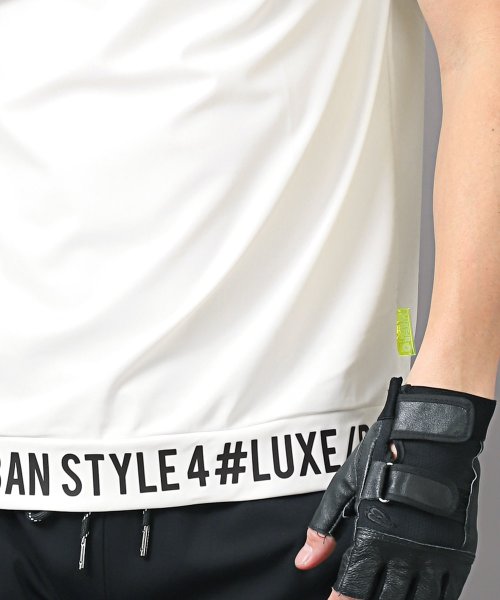 LUXSTYLE(ラグスタイル)/LUXE/R(ラグジュ)ロゴプリントハイネック半袖Tシャツ/Tシャツ メンズ 半袖 ハイネック モックネック ゴルフウェア ロゴ プリント/img16