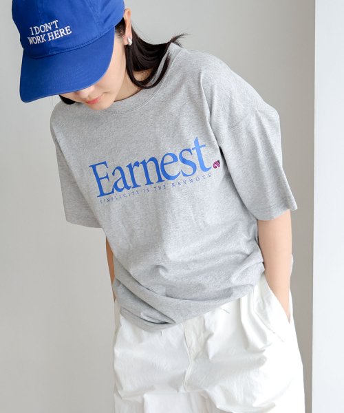 ANME(アンメ)/Earnest ロゴプリント 半袖 Tシャツ/img11