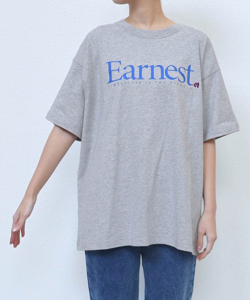 ANME(アンメ)/Earnest ロゴプリント 半袖 Tシャツ/img21
