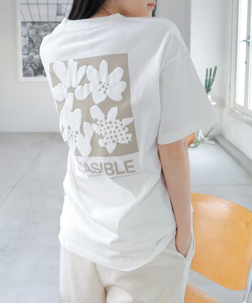 ANME(アンメ)/前後ロゴ入り フラワープリント 半袖 Tシャツ/img08
