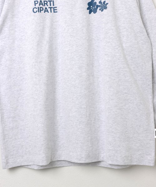 ANME(アンメ)/前後ロゴ入り フラワープリント 半袖 Tシャツ/img34