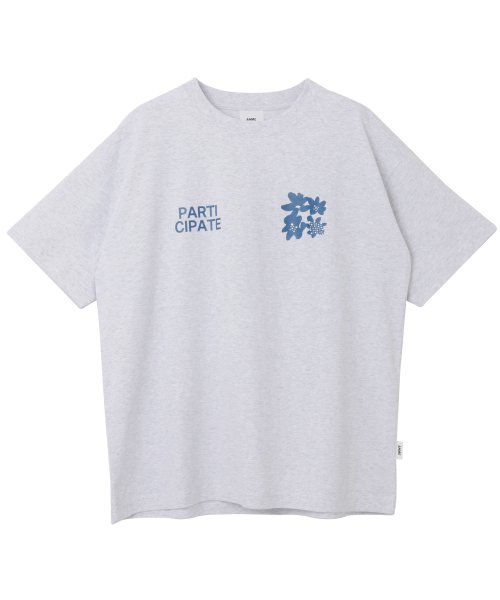 ANME(アンメ)/前後ロゴ入り フラワープリント 半袖 Tシャツ/img59