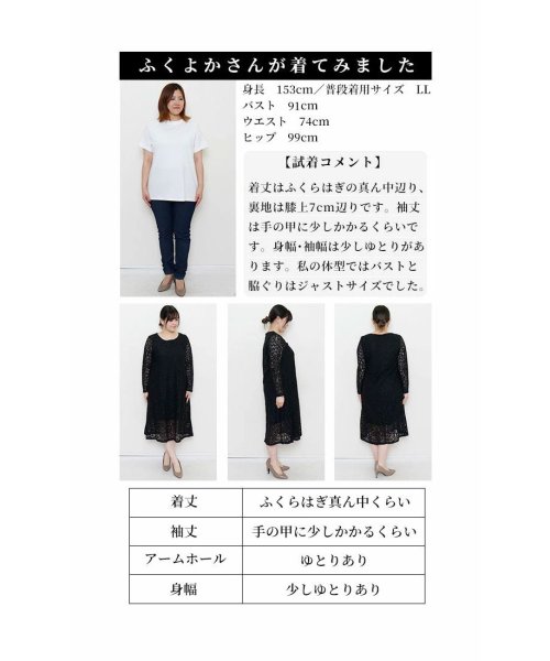 Sawa a la mode(サワアラモード)/レディース 大人 上品 きちんとシーンにも使えるレースワンピース/img25