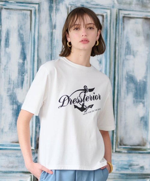 DRESSTERIOR(ドレステリア)/【洗える/大人カジュアル】マリンロゴプリントTシャツ/img01