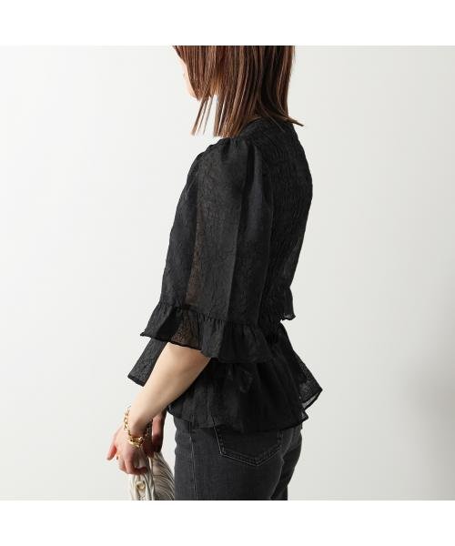 GANNI(ガニー)/GANNI ブラウス Crinkled Georgette Smock Blouse F8611 6588/img04