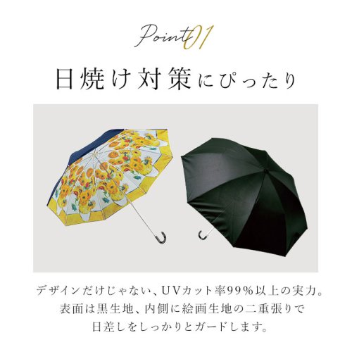 BACKYARD FAMILY(バックヤードファミリー)/名画 折りたたみ傘 晴雨兼用/img06