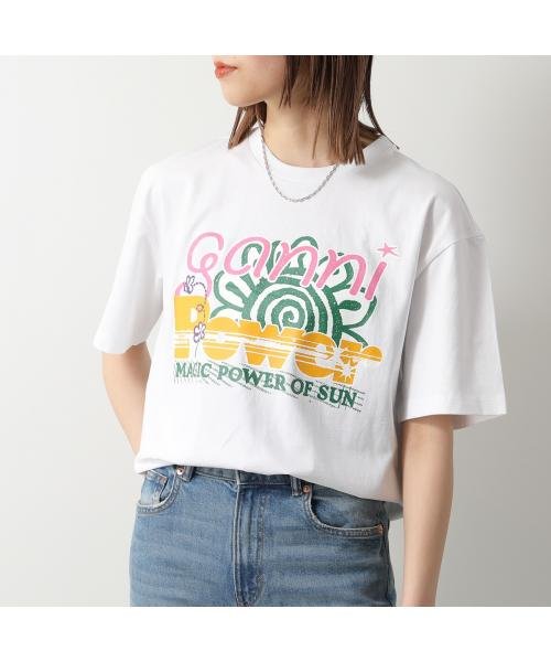 GANNI(ガニー)/GANNI Tシャツ Future Heavy Jersey Sun Short Sleeve T－shirt/img01