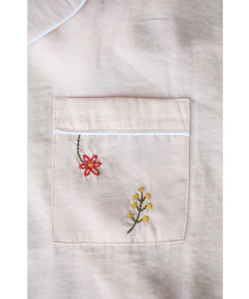 CAWAII(カワイイ)/ほっこり可愛い花刺繍のとろみ生地パジャマセット/img18