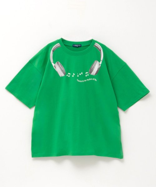 MAC HOUSE(kid's)(マックハウス（キッズ）)/T－GRAPHICS ティーグラフィックス ヘッドフォンビッグTシャツ MAB24115/img03