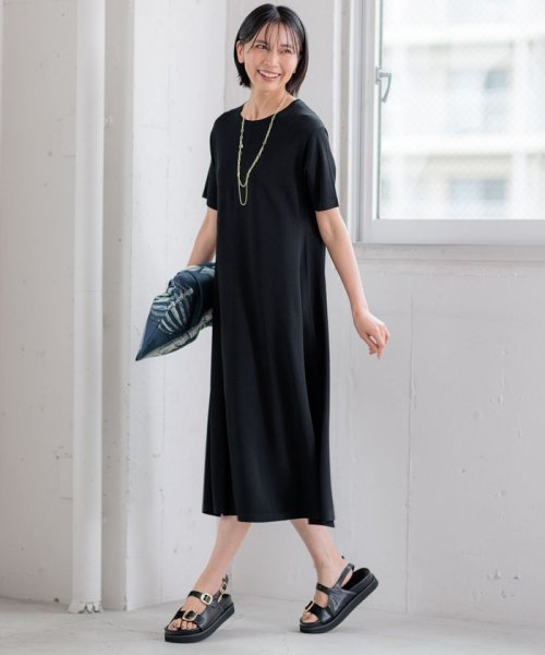 NIJYUSANKU（LARGE SIZE）(２３区（大きいサイズ）)/【洗える】レーヨンポリエステルストレッチ フレア ワンピース/img04