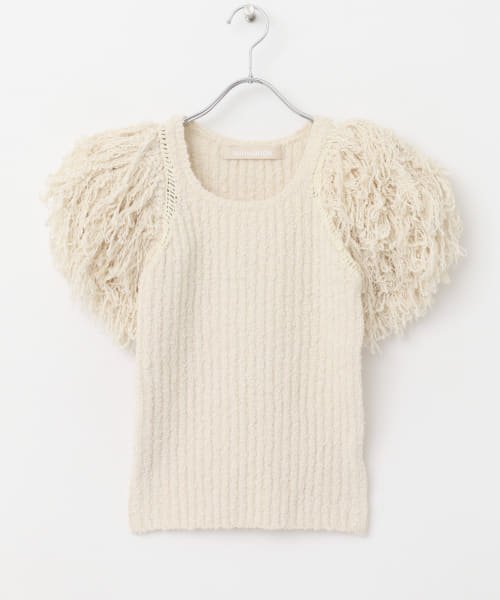 URBAN RESEARCH ROSSO(URBAN　RESEARCH　ROSSO)/leinwande　Hand Fringe Knit Tops/img03