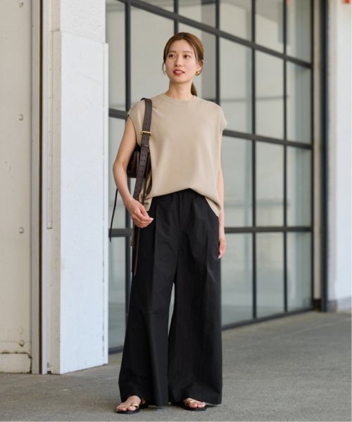 コットンナイロンギャザーワイドパンツ FRAMeWORK