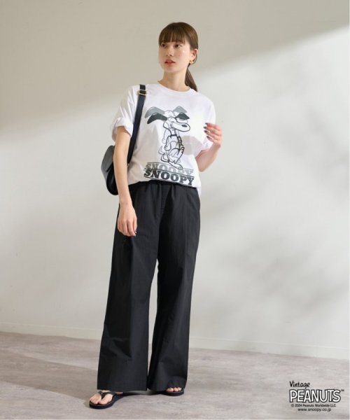 コットンナイロンギャザーワイドパンツ FRAMeWORK