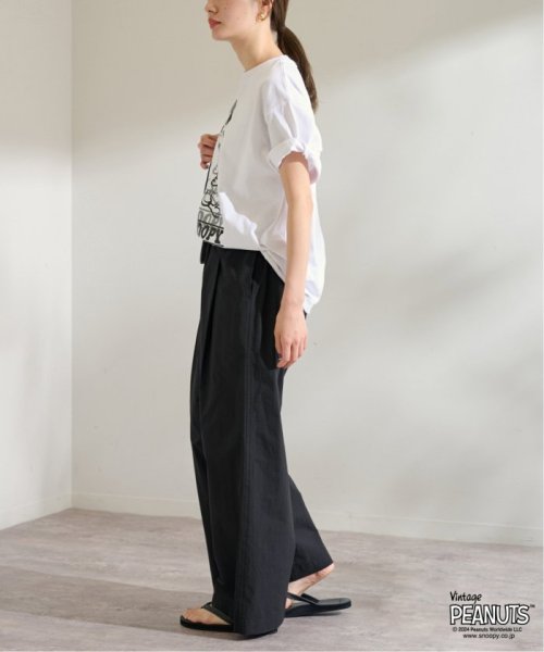 コットンナイロンギャザーワイドパンツ FRAMeWORK