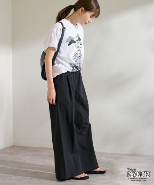 コットンナイロンギャザーワイドパンツ FRAMeWORK