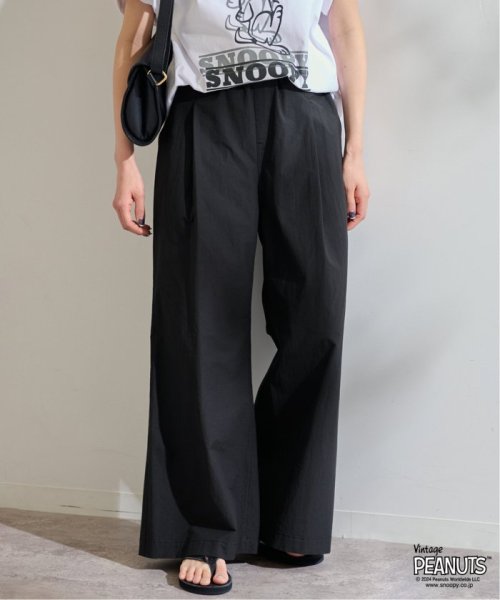 コットンナイロンギャザーワイドパンツ FRAMeWORK