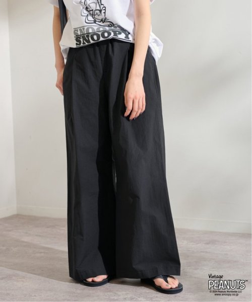 コットンナイロンギャザーワイドパンツ FRAMeWORK