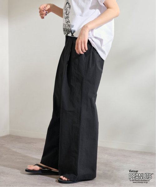 コットンナイロンギャザーワイドパンツ FRAMeWORK