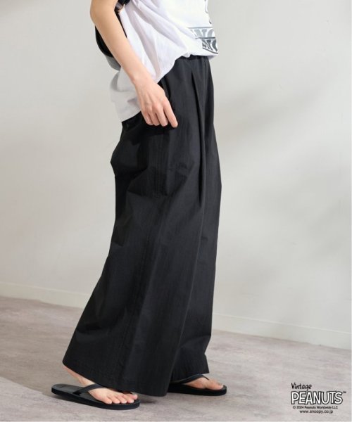 コットンナイロンギャザーワイドパンツ FRAMeWORK