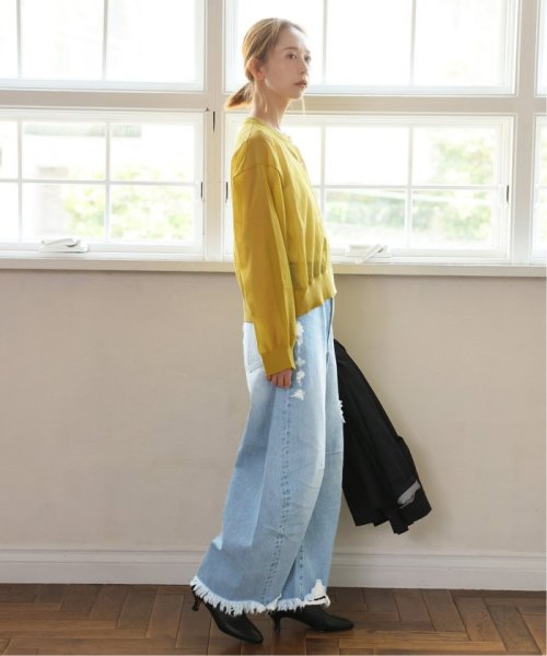 《追加》サイドカーブクラッシュデニム サックスブルー