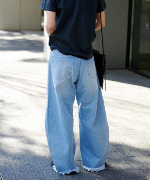 《追加》サイドカーブクラッシュデニム サックスブルー