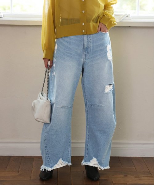 《追加》サイドカーブクラッシュデニム サックスブルー