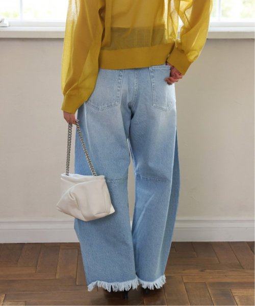 《追加》サイドカーブクラッシュデニム サックスブルー