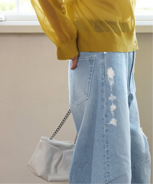 《追加》サイドカーブクラッシュデニム サックスブルー