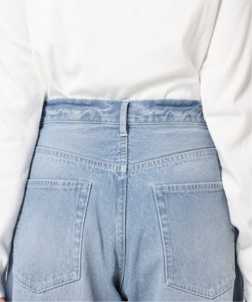 《追加》サイドカーブクラッシュデニム サックスブルー