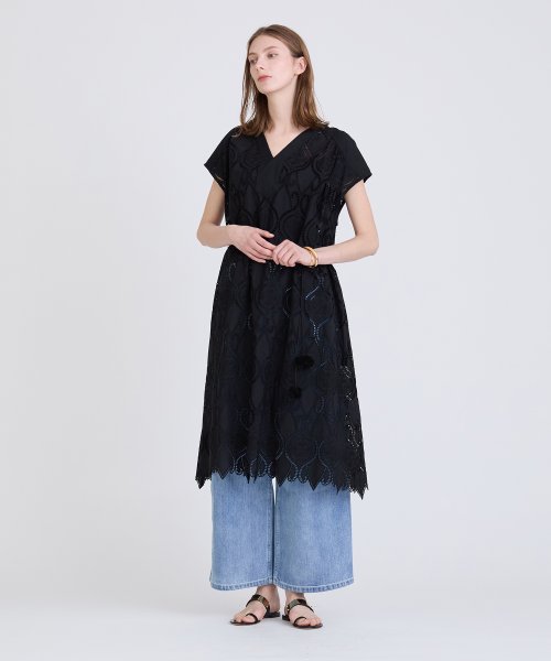 シフリー刺繍ワンピース 